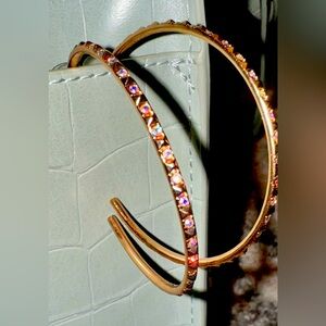 Veronica Hoop Earrings in Rose Gold